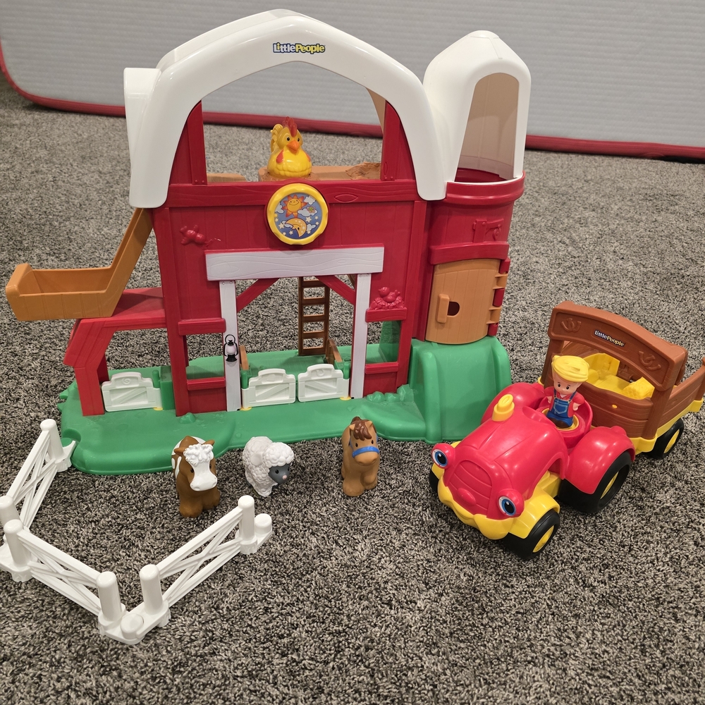 Little People Red Farm Playset with Tractor